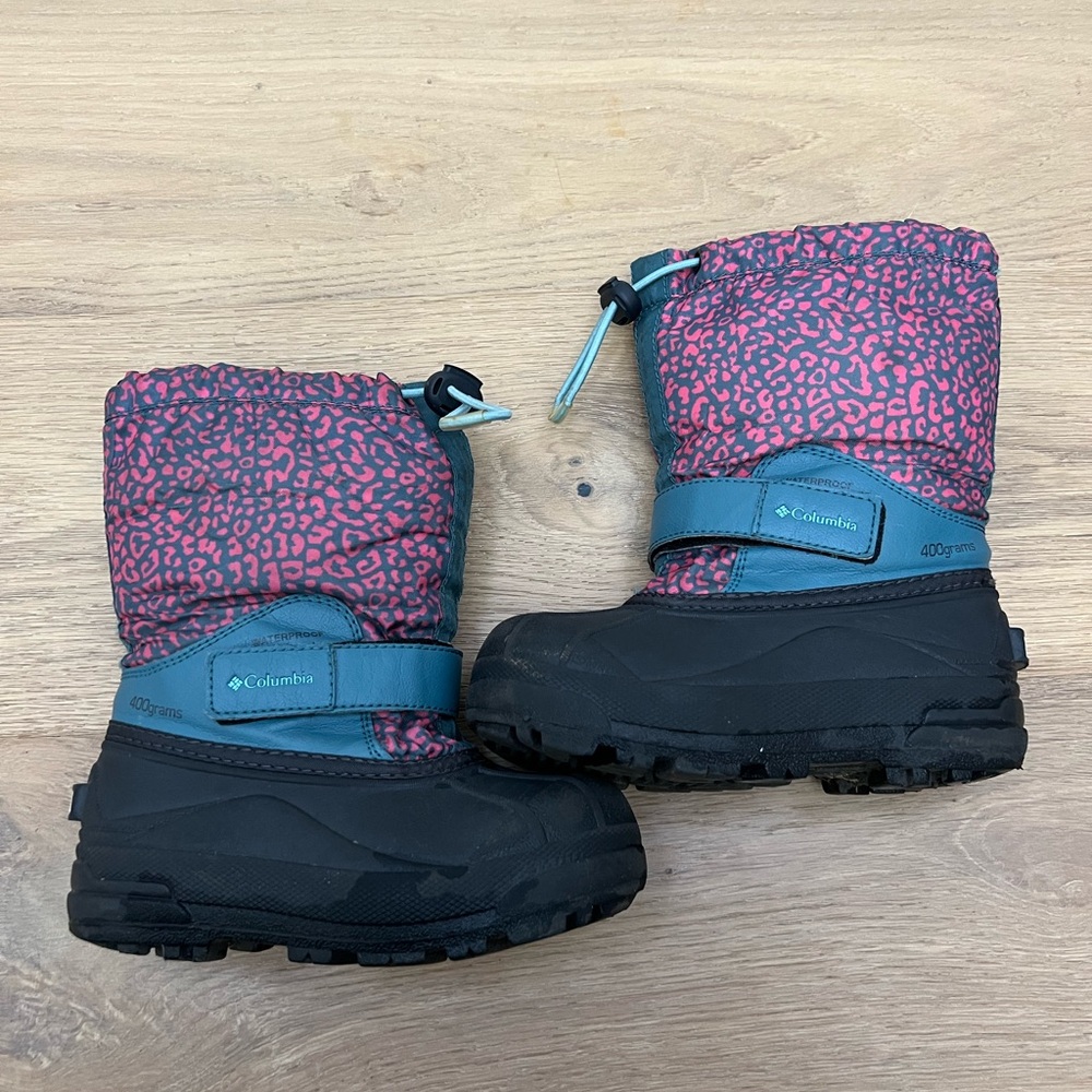 Columbia Kids' Pink and Black Snow Boots